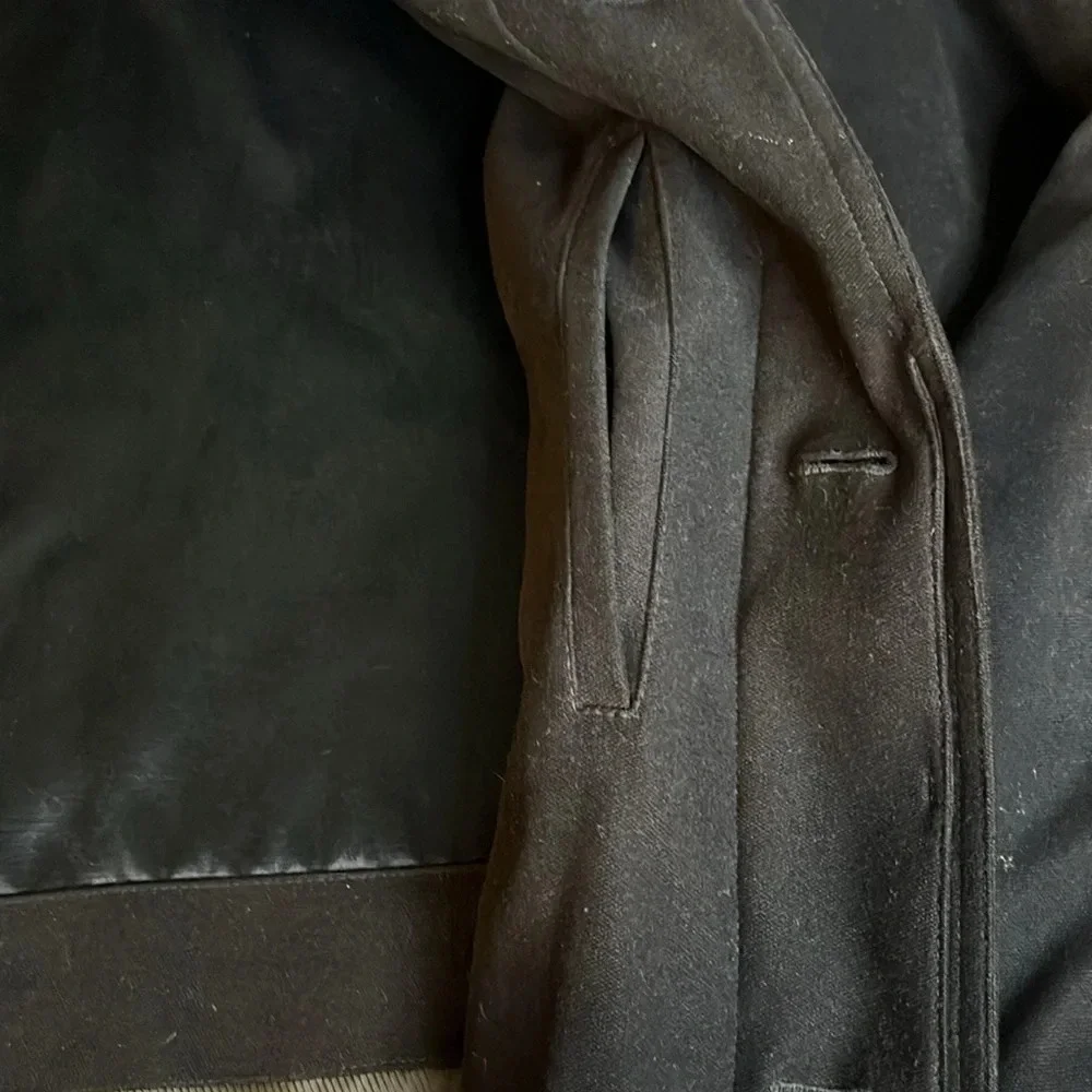 Sanyo Weather Wear Carol Cohen fully lined heavy microsuede button down coat